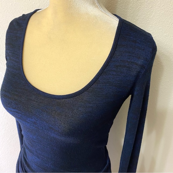 Rag & Bone Jean Ruched Navy Dress - Picture 4 of 10